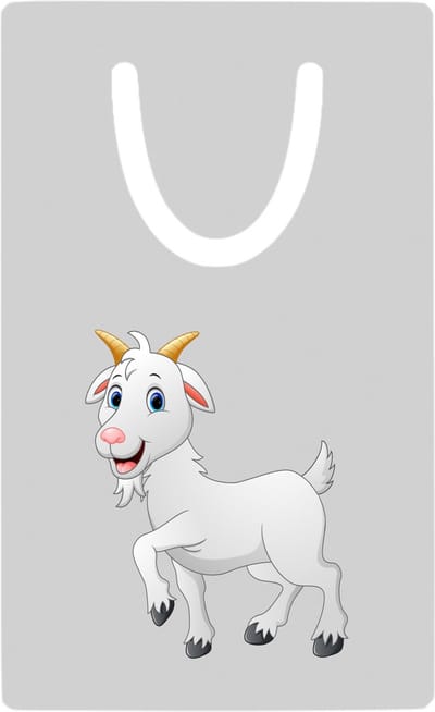 Hacebo® - Geiten metalen boekenlegger - Geit - Dieren liefhebbers - GOAT - kinderboerderij Bladwijzer boekenleggers - 7.6 cm x 5cm