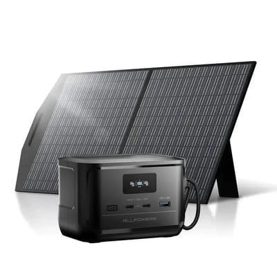 ALLPOWERS SOLAX P100 DC Solar Generator + SP027 100W Solar Panel - SOLAX P100 +SP027  Solar Panel 100W