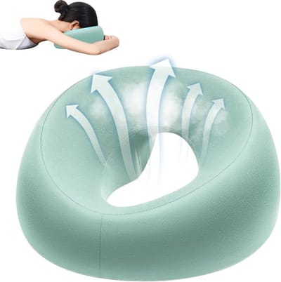Verstelbaar U-vormig Massagekussen voor Gezicht en Hoofd, Perfect voor Spa, Salon en Thuisgebruik