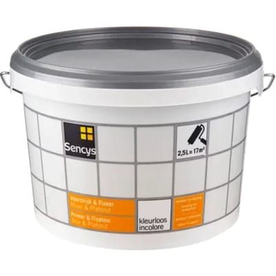 Sencys Voorstrijk En Fixeer Primer - Muur En Plafond - Kleurloos - 2,5l