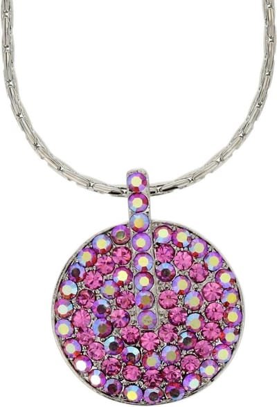Behave - Ketting met roze hanger, nikkelvrij - Trendy modeaccessoire - 19 cm + 4,5 cm verlengketting
