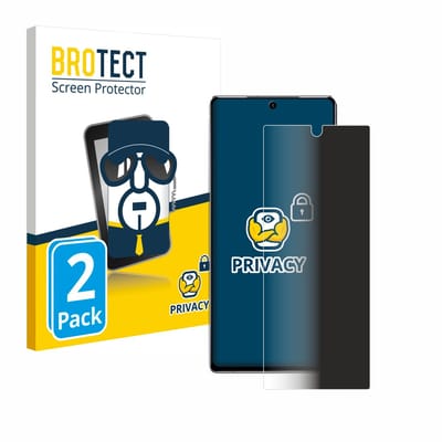 BROTECT - privacy screenprotector voor Samsung Galaxy Note 20 5G - Folie Beschermfolie Blauwlichtfilter 2 Stuks