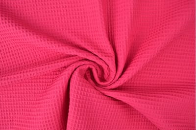 Wafelstof - 1 meter - Per meter - Fuchsia - 150cm breed