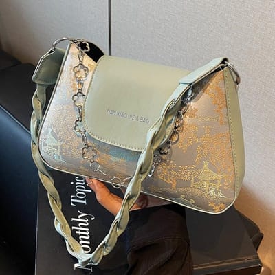 Sacs Populaires pour Femmes Nouveau Sac Bandoulière Tendance et à la Mode Ins Sac à Main Monobret Polyvalent Tendance gray