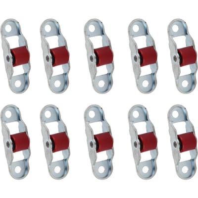 10 stuks Schuifdeur Raam Katrol Stille Roller Plastic Enkel Wiel Beslag met Basis 12mm