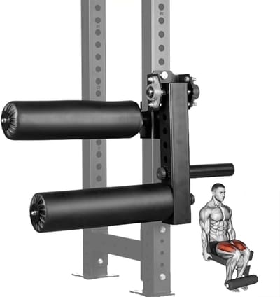 Beenkrul Machine - Beenopzetstuk - Kracht Training - Verstelbare Posities - 8 Instellingen - Zwart