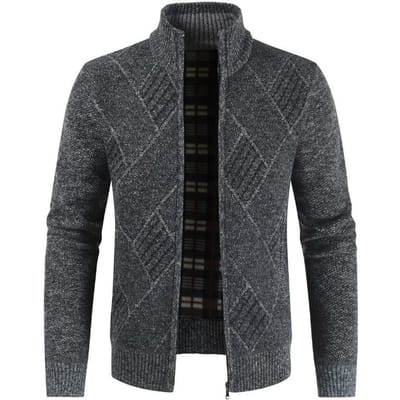 Heren Herfst en Winter Nieuwe Middelbare Leeftijd Vest Trui Europese Maat Heren Casual Breigoed 3XL black
