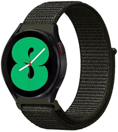 By Qubix - Sport Loop nylon bandje - Leger groen - Geschikt voor Xiaomi Redmi Watch 5 Active / Redmi Watch 5 Lite