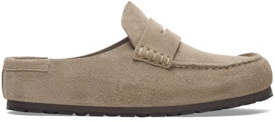 Birkenstock Suede Slippers en Sandalen Dames - Beige - Maat 36 - Suède