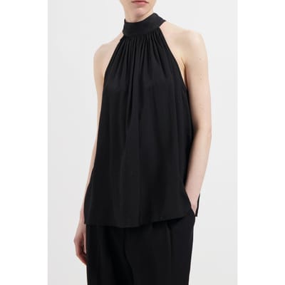 We Are Labels Nous Sommes Labels – Hazel Halter Top Black Größe: L | Blusen Outlet | Damen | Schwarz