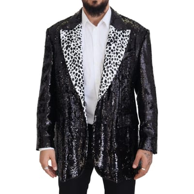 Paillette Blazer Dalmatiër Kraag