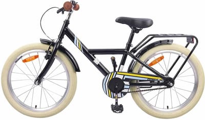Kinderfiets - Jongensfiets Meisjesfiets - Buitenplezier - Verstelbaar Stuur Zadel - 24 Inch - Zwart