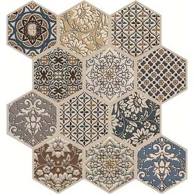 5 stuks 3D Boheemse Instant Peel-and-Stick Wandtegels, Wanddecoratie Hittebestendig, Waterdicht, Vochtbestendig Wanddecoratie! 5pcs