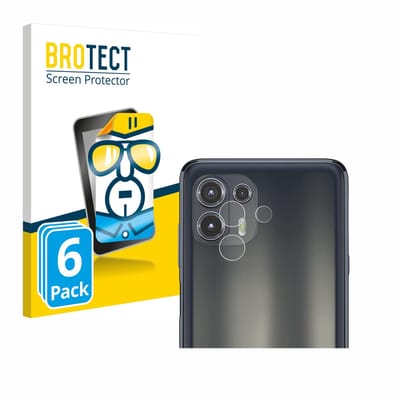 BROTECT - Screenprotector voor Motorola Edge 20 Lite (ALLEEN Camera Lens) - Folie Beschermfolie transparant 6 Stuks