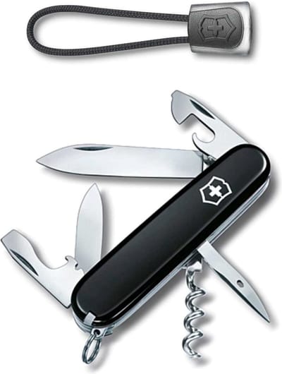 Victorinox Swiss Army Spartan Multitool+lanyard 12Functies Zwart/zwart