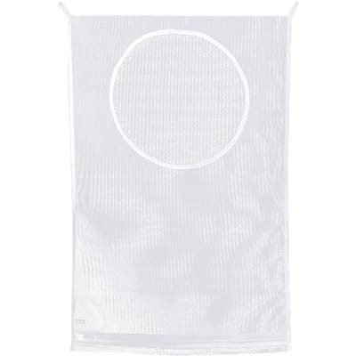 Opbergtas voor vuile kleren Mand Opvouwbare gaas Wasruimte Badkamer Muuropknoping Huishoudelijke kledingorganizer met haak 1pc
