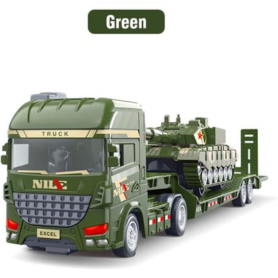 Véhicule d'Ingénierie Modèle Semi-Remorque Container Excavatrice Camion de Transport Voiture à Inertie Jouets Éducatifs Pour Enfants Cadeaux de Noël