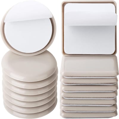 Meubelverhuizers Set - Vloerbeschermers - Meubels Verplaatsen - Zelfklevend - 8 Stuks - Beige