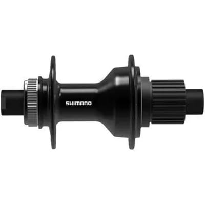 Achterste schijfnaaf, voor steekas met middenafstand, met cassettebody Shimano Center lock Micro spline