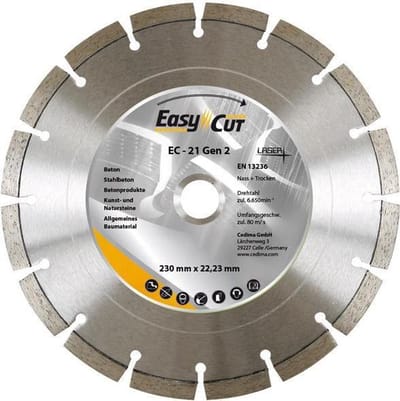 Dia. doorslijpschijf EC- 21 180x2,3x12x22,23mm Cedima