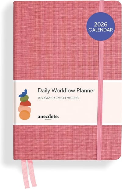 Planner 2026 voor Succes: Maandelijkse, Wekelijkse en Dagelijkse A5 Planner in Blossom Pink
