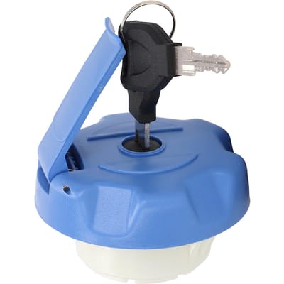 Bouchon de réservoir de carburant de camion avec clés 7421075531 Bleu Étanchéité Remplacement de bouchon de réservoir de gaz pour Kerax 1997 ‑ 2013 gray