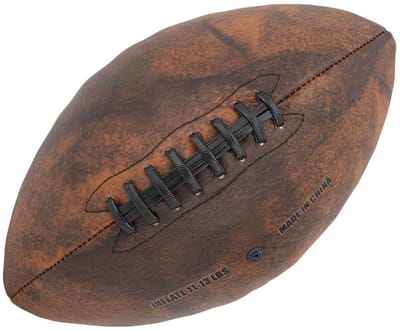Dailygoods- Rugbybal PU-leer - Trainingsbal - Maat 9 - Gewicht ca. 371 g - Schokbestendig - Uitstekende elasticiteit - Sportbal