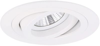 Modena - Inbouwspot Wit Rond - Kantelbaar - 1 Lichtpunt - Ø 92mm