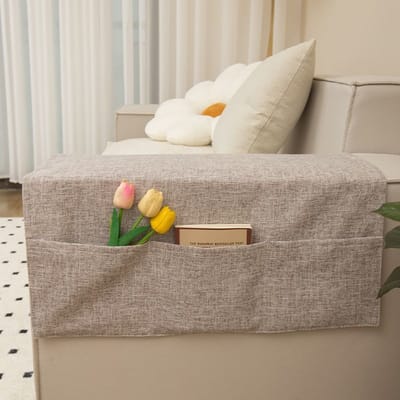 Bank Armleuning Cover Doek Verbreed Imitatie Linnen Stofhoes Pad Universeel Voor Zomer Antislip Handdoek 70*110CM