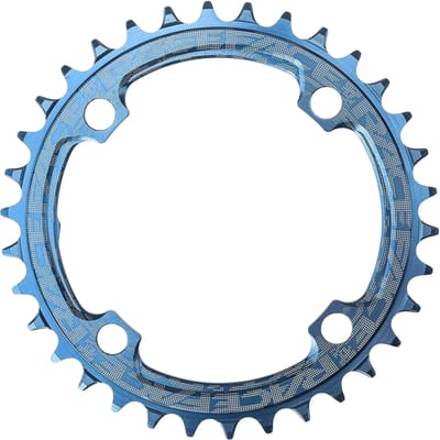 Race Face Narrow Wide Kettingblad 4-bouts 10/11/12-speed, blauw Uitvoering 32T