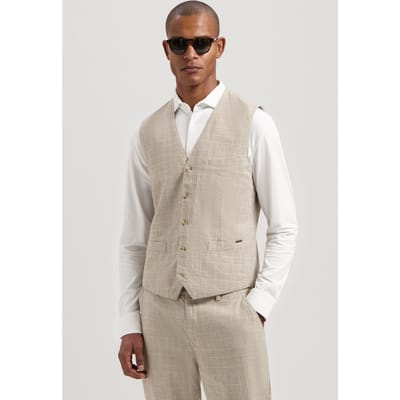 Dstrezzed Ds-dennys Gilet Timber Wolf Size: L | Suit Pants Outlet | Heren | Beige