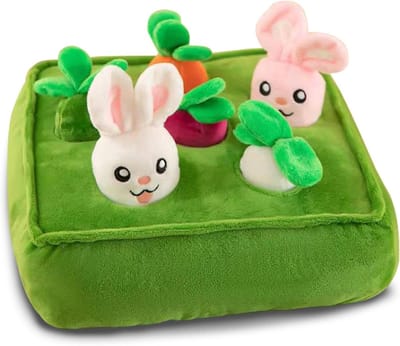 Hond Snuffle Pad - Huisdier Puzzel - Stimuleer Hersenen - Duurzaam Katoen - 28 cm - Meerkleurig