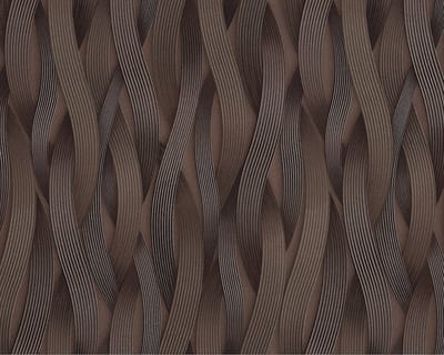 Strepen behang EDEM 81130BR26 vliesbehang gestructureerd tun sur ton en metalen accenten bruin bronzen zilver 10,65 m2