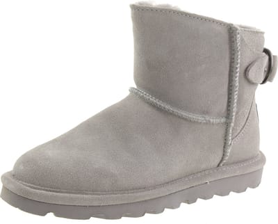 BEARPAW Betty dames winterenkellaarzen lamsvachtlaarzen 2713W lichtgrijs