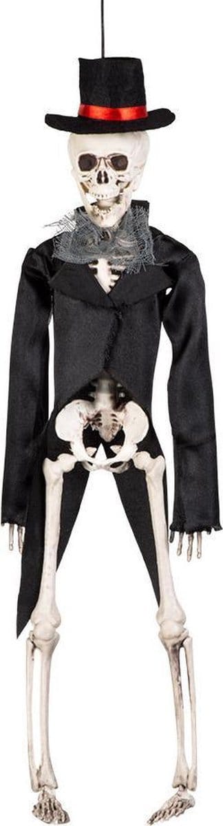 Boland Bruidegom pop - 41 cm - kunststof - horror - halloween deco - skelet