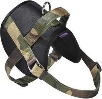 BOBBY Easy Harnas / Hondentuigje - Polyester - Kaki Camouflage - S - Borstomtrek 39 - 50 cm (GELIEVE ALVORENS BESTELLEN OPMETEN)