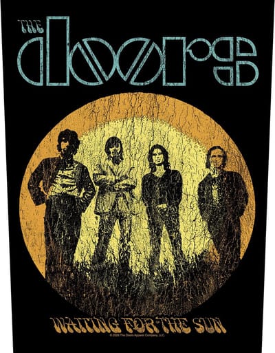 The Doors - Waiting For The Sun Rugpatch - Zwart/Geel