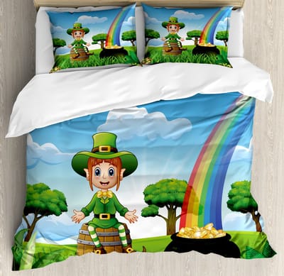 ABAKUHAUS Kobold dekbedovertrek Set voor tweepersoonsbedden, mijtbestendig geschikt voor allergiepatiënten met kussenslopen, 200 x 200 cm, blauwgroen