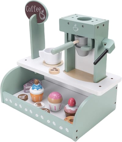 Koffiezetapparaat Speelgoed - Keuken Speelgoed - Rollenspel - Duurzame Constructie - 33 x 21 x 12 cm