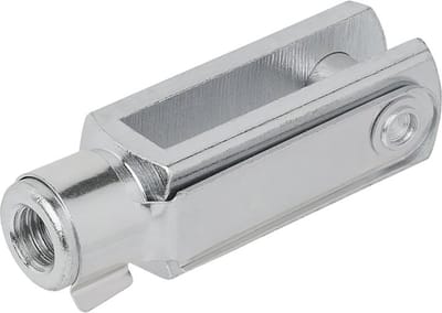 ProPlus Gaffel voor gasveer - Verzinkt staal - M12 schroefdraad - 85 x 23 mm