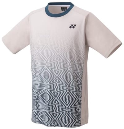 Yonex 16693EX crew neck badminton tennis sport shirt - oatmeal - maat M