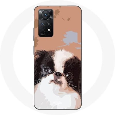 Redmi Note 11 Pro 5G Case Japanse spaniël Zwart-wit hondenras