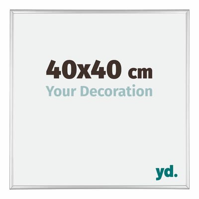 Your Decoration - Fotolijst 40x40 cm - Aluminium - Zilver Hoogglans - Kent