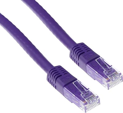 ACT Paarse 20 meter U/UTP CAT6 patchkabel met RJ45 connectoren IB1720