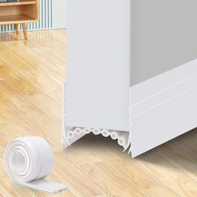 Deurafdichtstrip voor optimale isolatie - Weerbestendige deurstrip voor energiebesparing en geluidsdemping (Wit)