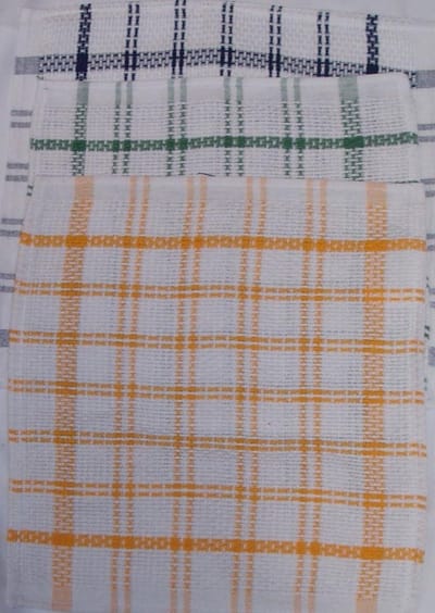 Keukendoeken Set - Theedoeken Vaatdoeken - Keuken Schoonhouden - Geruit Patroon - Groot Formaat - Multicolor