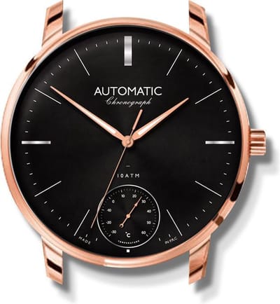 LW Collection Wandklok Horloge Design 50 cm Rosegoud - Horloge klok