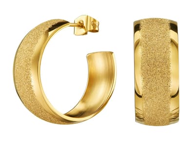 Traveller Oorringen - Dames - Edelstaal - Goudkleurig - Glitter - Ringen 3/4 - 2,3 cm - Verguld - 181260