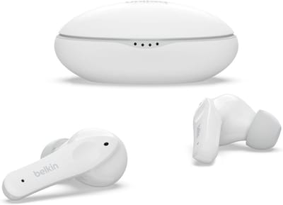 SnelShoppen - Draadloze Bluetooth-koptelefoon voor Kinderen met Gehoorbescherming 85dB, IPX5 Waterbestendig, 24-uurs Batterij, Wit - Perfect voor Onli