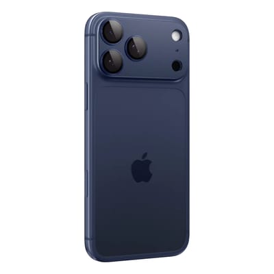 Spigen Camera Lens Protector Geschikt voor Apple iPhone 17 Pro - Glas.tR EZ Fit Optik Pro - 9H Tempered Glass - Gemakkelijke Installatie - Blauw